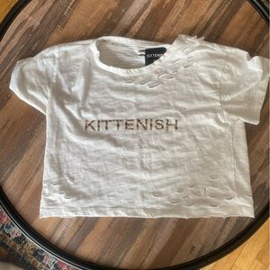 Kittenish Crop Top Tee